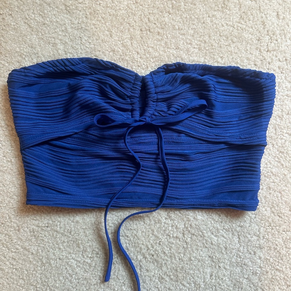 SHEIN Royal Blue Strapless Going Out Top
